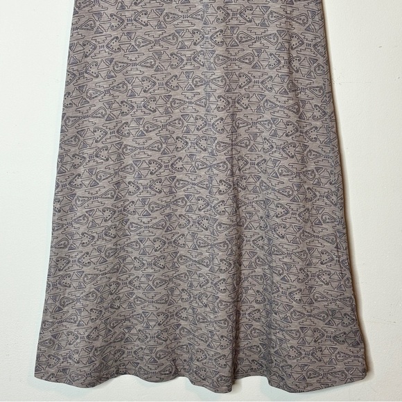 Toad & Co Taupe Allover Geometric Print Short Sleeve Rosemarie Dress Size XS - Picture 4 of 9